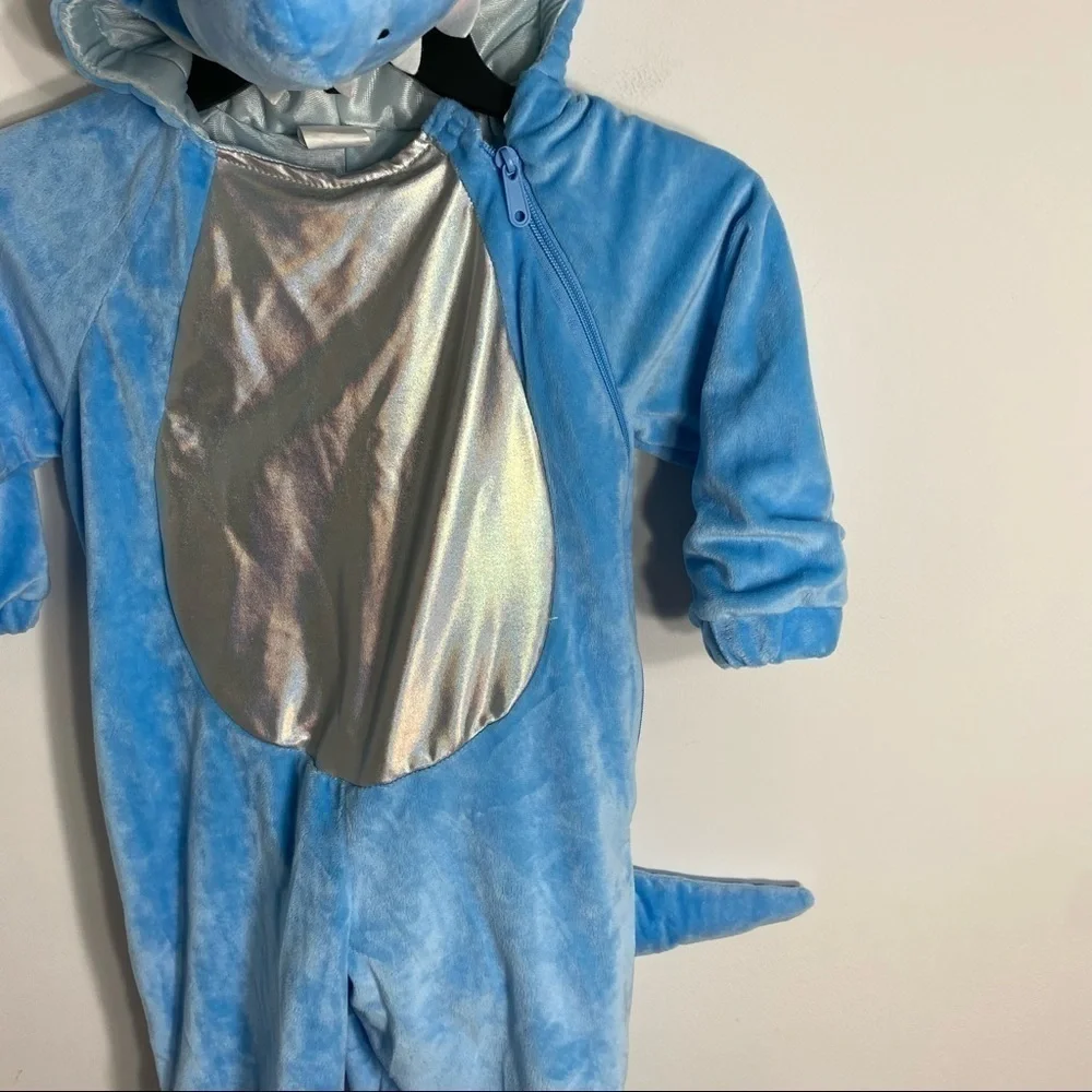 Baby Shark Costume 18 Months Blue Kids Tail Head Hood